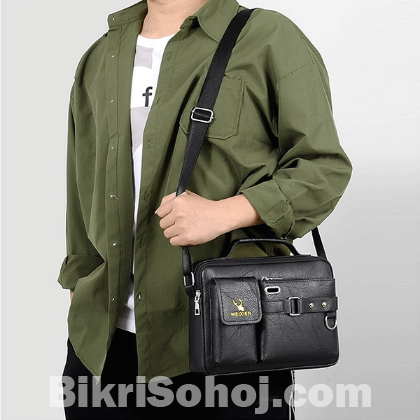 MENS PU LAETHER SHOULDER BAG